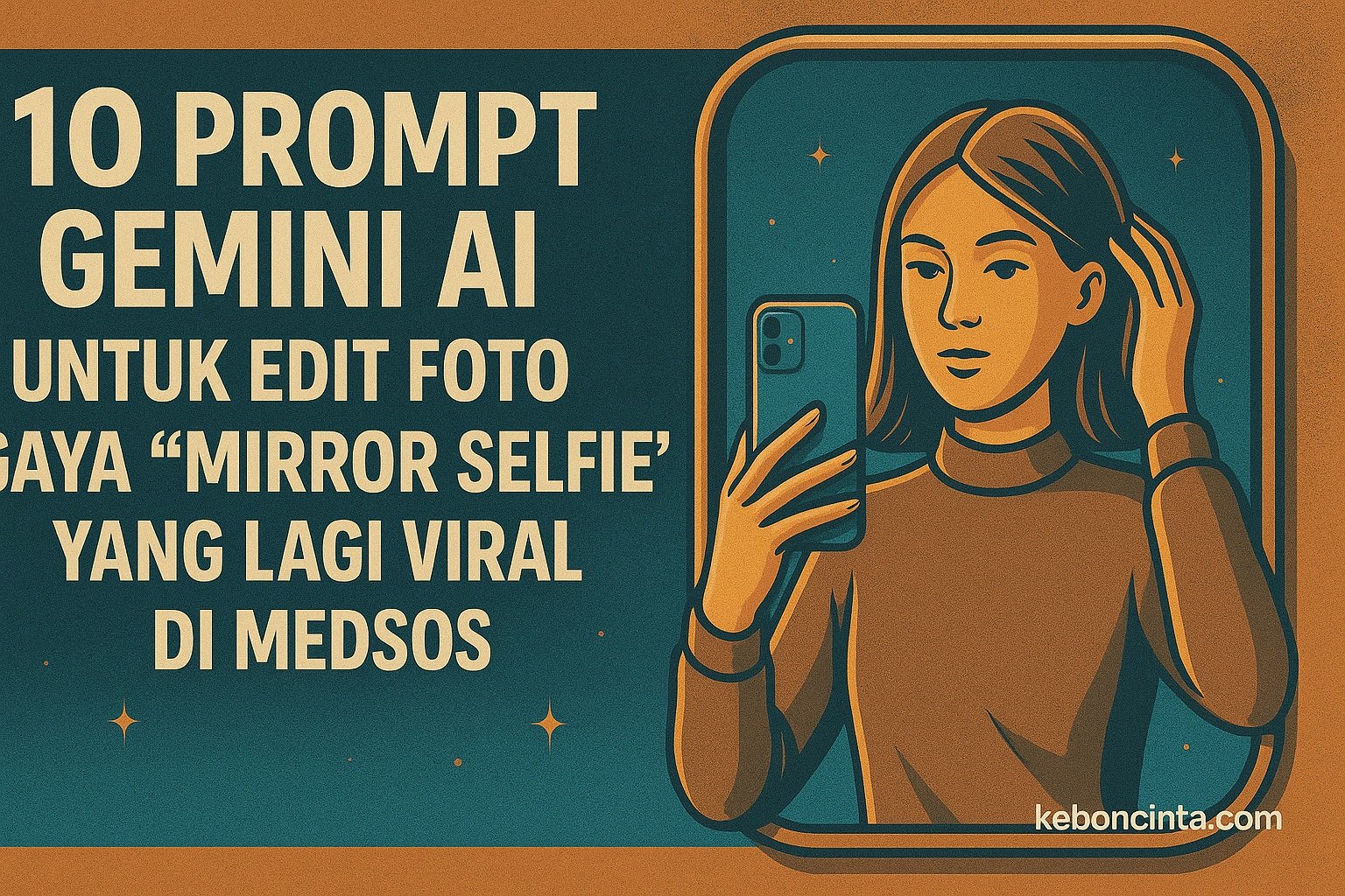 Prompt Gemini AI untuk Edit Foto Gaya “Mirror Selfie” yang Lagi Viral di Medsos